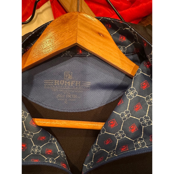 Romfh Quarter Zip Long Sleeve Sun Shirt Shirt, XS Navy - Picture 4 of 4